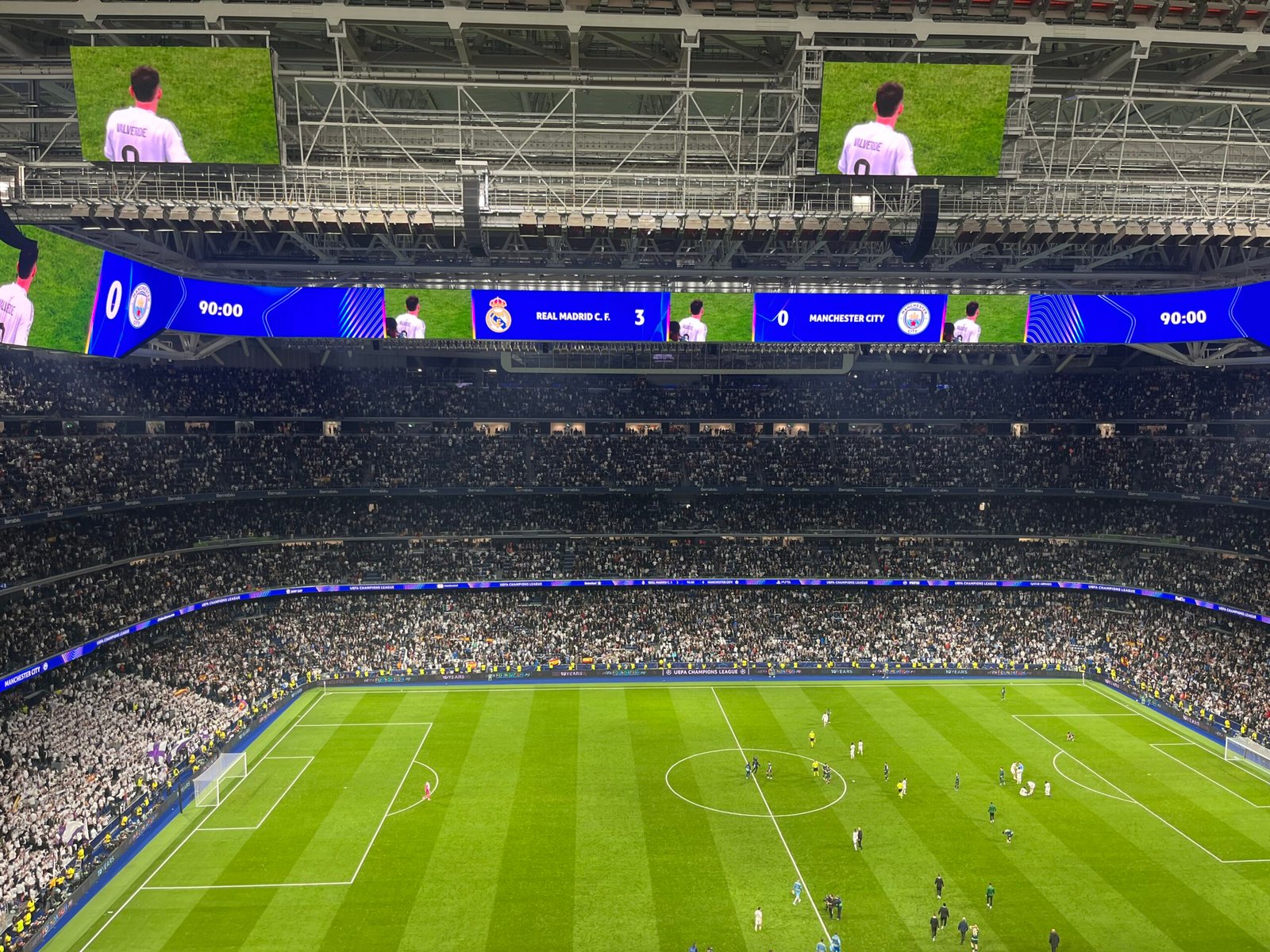 Real Madrid v Manchester City – 3-0 – 11/03/26